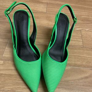 ASOS design stiletto heels in neon green size 11